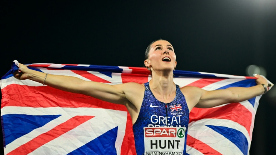 Britain's Hunt wins 200m for European sprint double