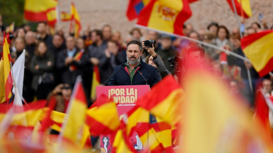 Miles de espa&ntilde;oles manifiestan contra planes de amnist&iacute;a a independentistas catalanes