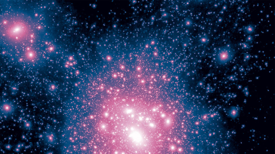 Un brindisi cosmico tra galassie festeggia il nuovo anno