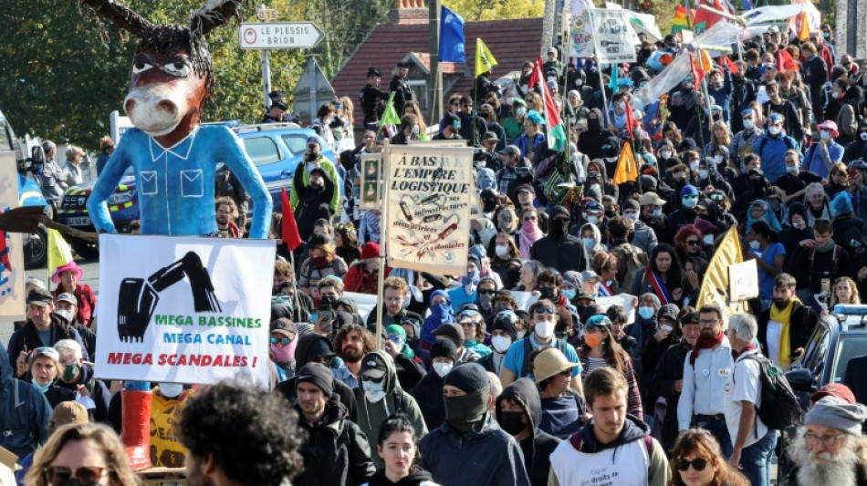 Oise: plus d'un millier d'opposants d&eacute;filent contre le canal Seine-Nord Europe 