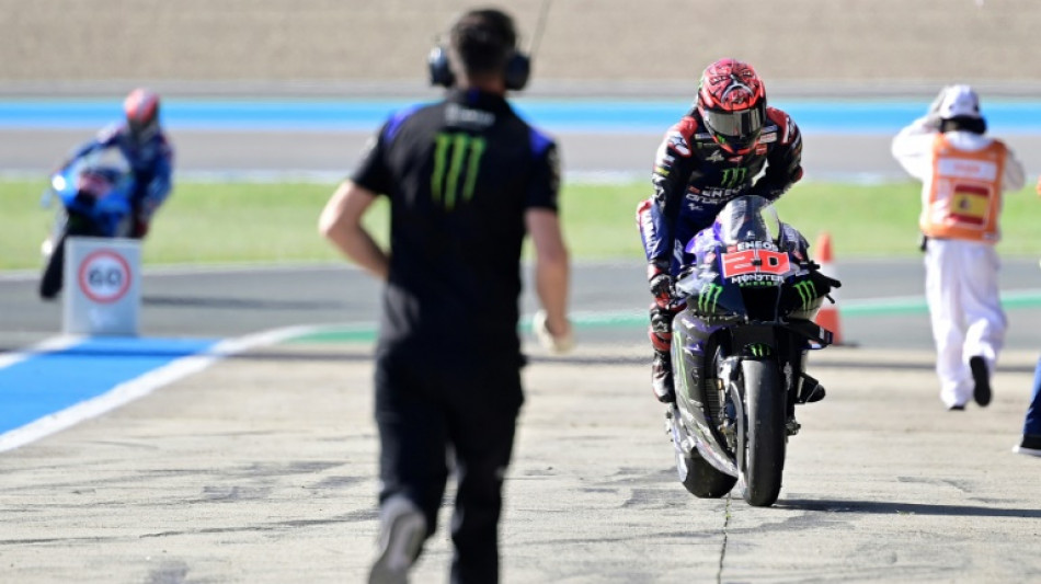 GP d'Espagne Moto GP: Quartararo chute dans la 1re s&eacute;ance d'essais libres
