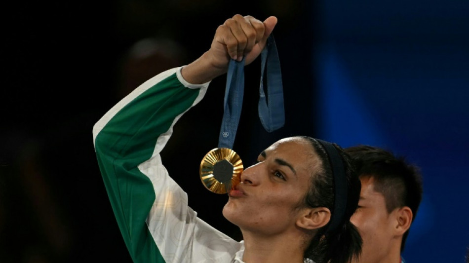El pueblo de la boxeadora argelina Khelif celebra su oro ol&iacute;mpico
