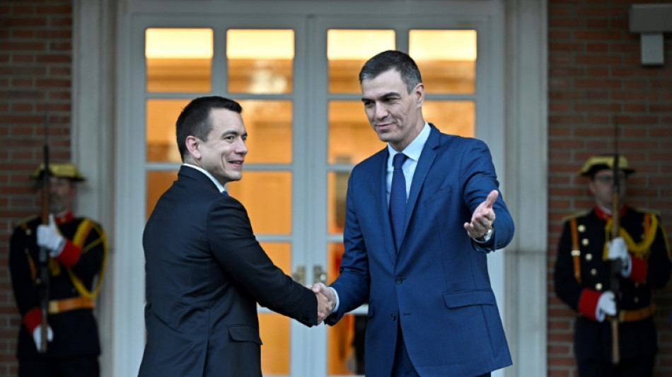 El presidente Noboa recibe apoyo de Espa&ntilde;a en su primera salida de Ecuador tras la crisis de seguridad