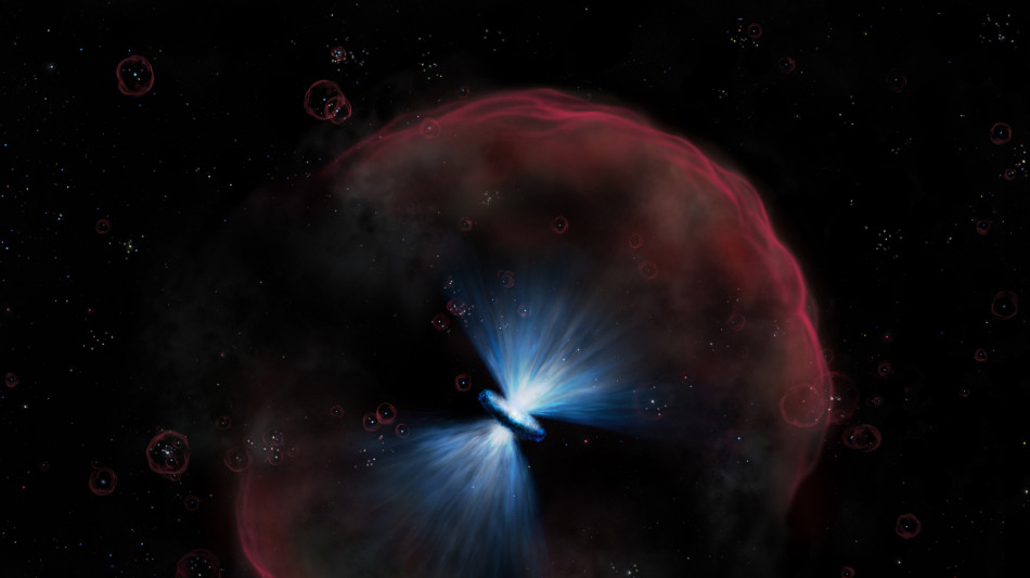 Getti dai nuclei galattici influenzano la nascita delle stelle