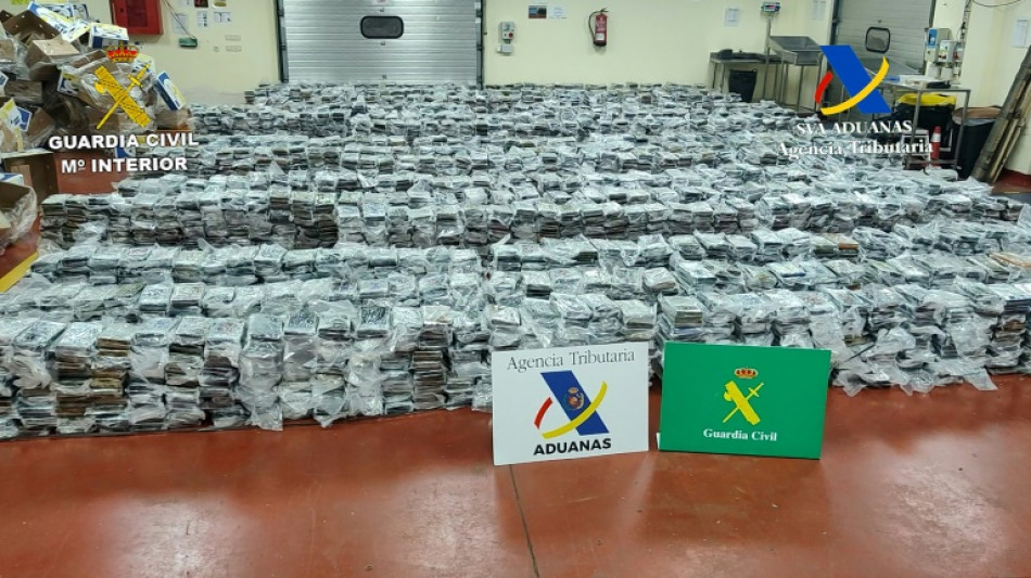 Las autoridades espa&ntilde;olas intervienen 5,6 toneladas de coca&iacute;na