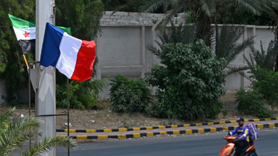 A Damas, drapeaux fran&ccedil;ais et espoirs &eacute;conomiques avant la visite de Macron
