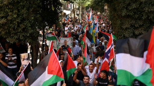 Pal&auml;stinenser im Westjordanland feiern Anerkennung von Pal&auml;stinenserstaat