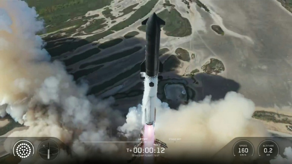 Test r&eacute;ussi de la m&eacute;gafus&eacute;e Starship, le premier depuis l'entr&eacute;e en Bourse de SpaceX