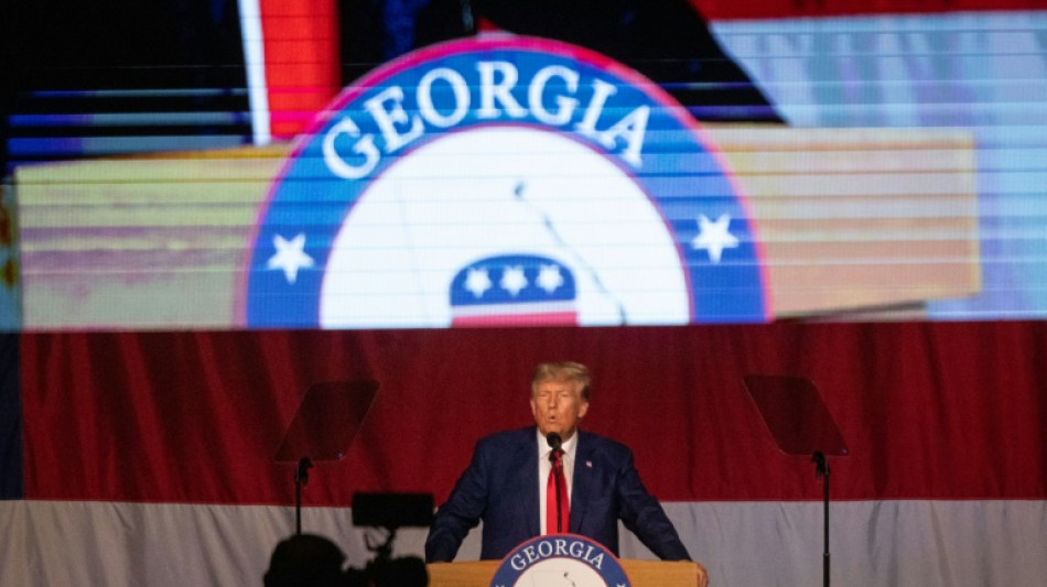 Trump wettert vor Anh&auml;ngern in Georgia gegen Biden und US-Justizministerium