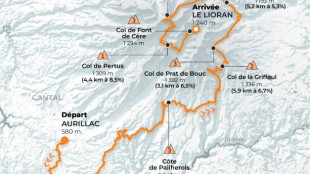 La dixi&egrave;me &eacute;tape du Tour: dans les monts du Cantal

