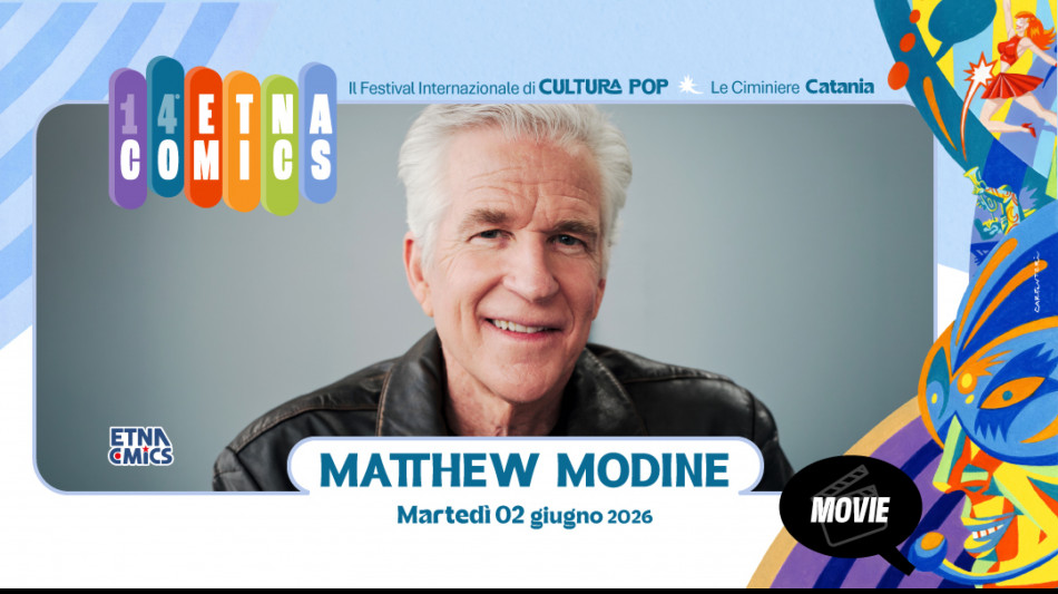 La star americana Matthew Modine ospite d'onore a Etna Comics