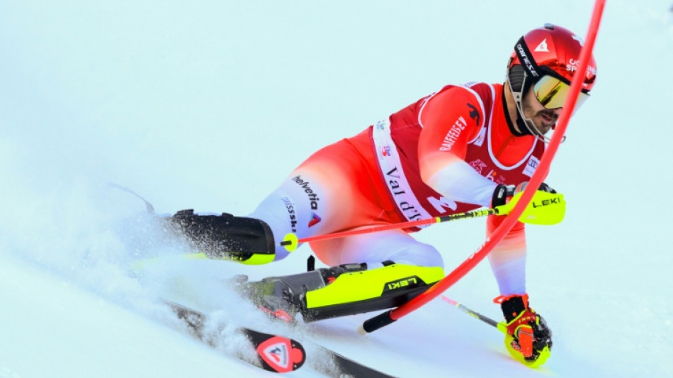 Meillard leads after first run in Val d'Isere slalom