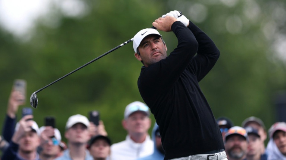 Scheffler stumbles from share of lead at windy PGA 