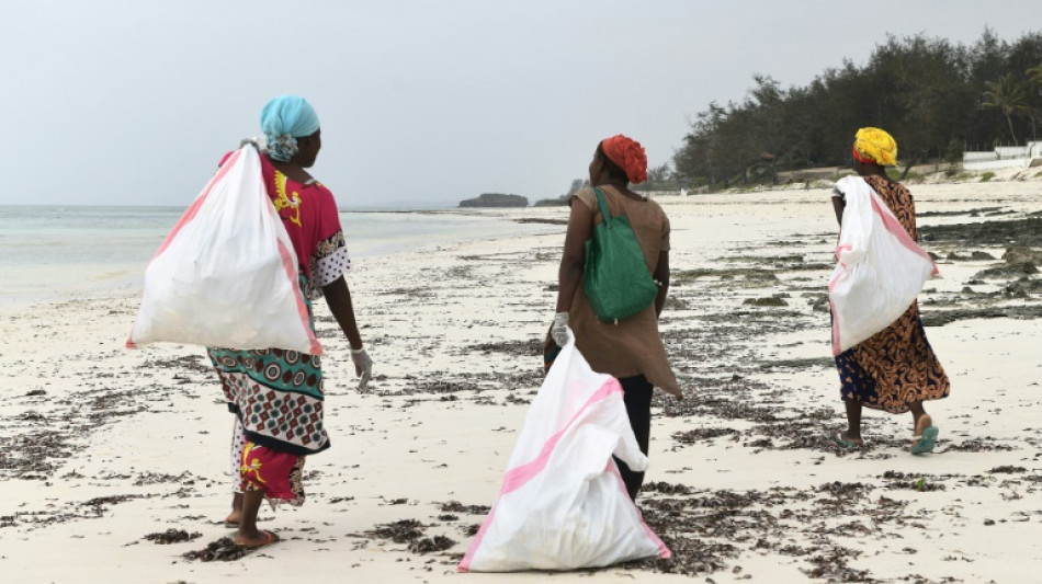 Fl&eacute;au des plages, les tongs abandonn&eacute;es deviennent objets d'arts au Kenya