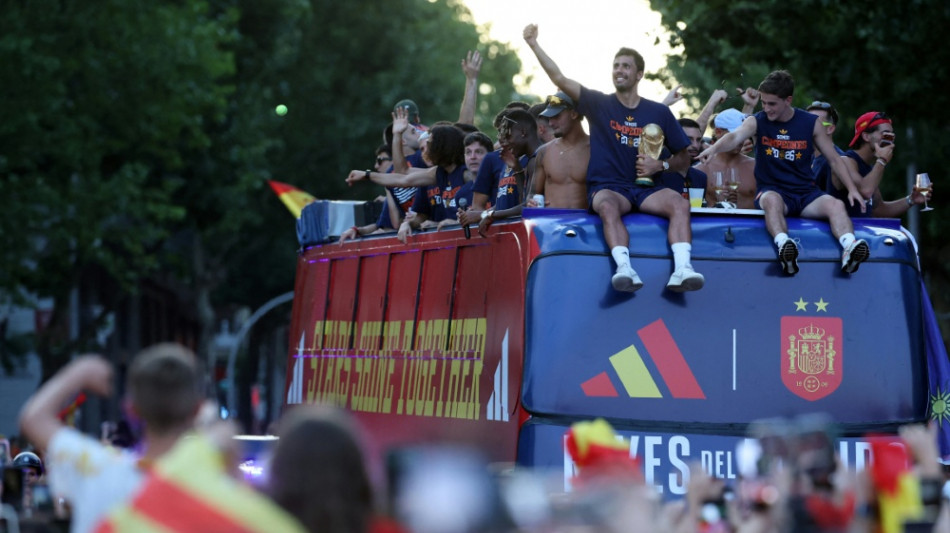 Zwei Millionen Fans: Spaniens Weltmeister feiern riesige Party